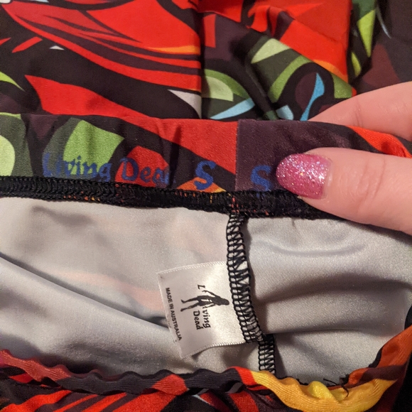 Living Dead Majora's Mask Skull Kid Leggings Small OOP - Picture 8 of 8